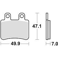 Braking brake pads (semi-metallic compound SM1) (2pcs) M501-175 - Motorbike Brake Pads
