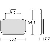 Braking brake pads (semi-metallic compound SM1) (2pcs) M501-187 - Motorbike Brake Pads