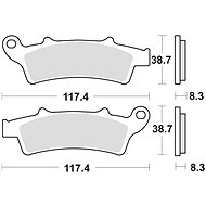 Braking brake pads (semi-metallic compound SM1) (2pcs) M501-167 - Motorbike Brake Pads