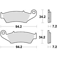 Braking brake pads (semi-metallic compound SM1) (2pcs) M501-143 - Motorbike Brake Pads