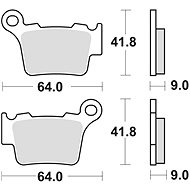 Braking brake pads (semi-metallic compound SM1) (2pcs) M501-180 - Motorbike Brake Pads