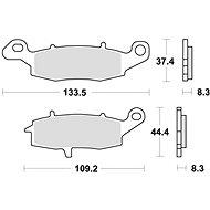 Braking brake pads (semi-metallic compound SM1) (2pcs) M501-152 - Motorbike Brake Pads