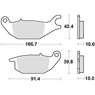 Braking brake pads (semi-metallic compound SM1) (2pcs) M501-169 - Motorbike Brake Pads