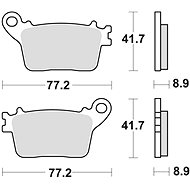 Braking brake pads (semi-metallic compound SM1) (2pcs) M501-191 - Motorbike Brake Pads