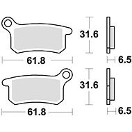 Braking brake pads (CM44 sinter compound) (2pcs) M501-254 - Motorbike Brake Pads