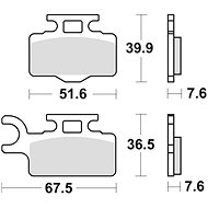 Braking brake pads (CM44 sinter compound) (2pcs) M501-258 - Motorbike Brake Pads