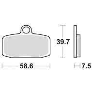 Braking brake pads (CM44 sinter compound) (2pcs) M501-267 - Motorbike Brake Pads