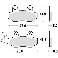 Braking brake pads (CM44 sinter compound) (2pcs) M501-243 - Motorbike Brake Pads