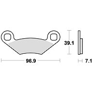 Braking brake pads (CM44 sinter compound) (2pcs) M501-253 - Motorbike Brake Pads
