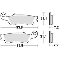 Braking brake pads (CM46 sinter compound) (2pcs) M501-333 - Motorbike Brake Pads