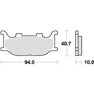 Braking brake pads (CM55 sinter compound) (2pcs) M501-211 - Motorbike Brake Pads