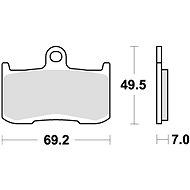 Braking brake pads (CM55 sinter compound) (2pcs) M501-226 - Motorbike Brake Pads