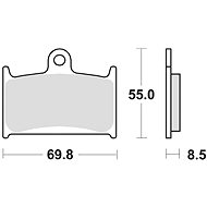 Braking brake pads (CM55 sinter compound) (2pcs) M501-204 - Motorbike Brake Pads
