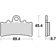 Braking brake pads (CM55 sinter compound) (2pcs) M501-236 - Motorbike Brake Pads