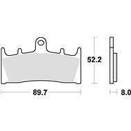 Braking brake pads (CM55 sinter compound) (2pcs) M501-210 - Motorbike Brake Pads