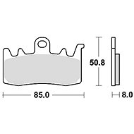Braking brake pads (CM55 sinter compound) (2pcs) M501-238 - Motorbike Brake Pads