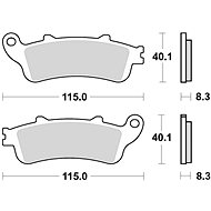 Braking brake pads (CM55 sinter compound) (2pcs) M501-218 - Motorbike Brake Pads