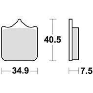 Braking brake pads (CM55 sinter compound) (4pcs) M501-220 - Motorbike Brake Pads