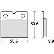 Braking brake pads (CM56 sinter compound) (2pcs) M501-269 - Motorbike Brake Pads