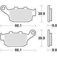 Braking brake pads (CM56 sinter compound) (2pcs) M501-289 - Motorbike Brake Pads