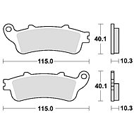Braking brake pads (CM56 sinter compound) (2pcs) M501-291 - Motorbike Brake Pads
