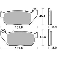 Braking brake pads (CM77 sinter compound) (2pcs) M501-336 - Motorbike Brake Pads