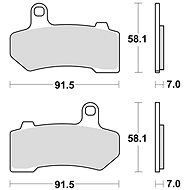 Braking brake pads (CM77 sinter compound) (2pcs) M501-337 - Motorbike Brake Pads