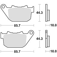 Braking brake pads (CM88 sinter compound) (2pcs) M501-340 - Motorbike Brake Pads