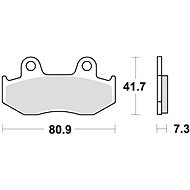 Braking brake pads (P30 sinter compound) (2pcs) M501-309 - Motorbike Brake Pads