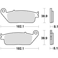 Braking brake pads (P30 synthetic compound) (2pcs) M501-311 - Motorbike Brake Pads