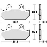 Braking brake pads (P30 sinter compound) (2pcs) M501-320 - Motorbike Brake Pads
