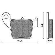 Newfren brake pads (compound OFF ROAD DIRT ORGANIC) (2pcs) M502-806 - Motorbike Brake Pads