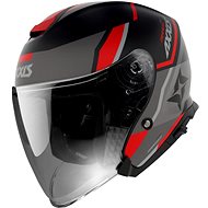 Axxis Mirrage SV ABS Damasko open helmet red matt M - Motorbike Helmet