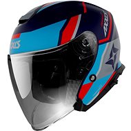 Axxis Mirrage SV ABS Damasko open helmet blue matt M - Motorbike Helmet