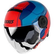 Axxis Raven SV ABS Milano otvorená prilba matt blue red XS - Prilba na motorku