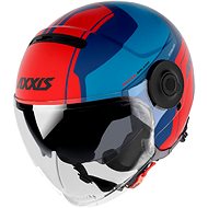 Axxis Raven SV ABS Milano open helmet matt blue red M - Motorbike Helmet