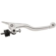 Q-Tech double-sided forged clutch/brake lever silver - Brake and Gear Lever