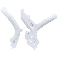 RTECH KTM frame protectors set, white - Engine Guard