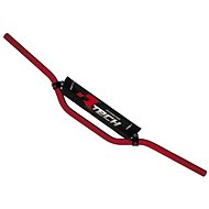 RTECH Pit B. handlebars 22 mm diameter with bar and guard red - Handlebars 
