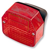 Q-TECH rear light 76×68 mm - Additional Motorbike Lights