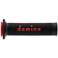 Domino gripy A010 road dĺžka 120 + 125 mm, čierno-červené - Gripy na motorku