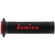 Domino grips A010 road length 120 + 125 mm, black-red - Motorbike Grips