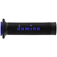 Domino gripy A010 road délka 120 + 125 mm, černo-modré - Motorbike Grips