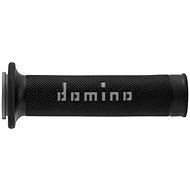 Domino gripy A010 road délka 120 + 125 mm, černo-šedé - Motorbike Grips