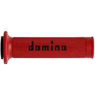 Domino gripy A010 road délka 120 + 125 mm, červeno-černé - Motorbike Grips