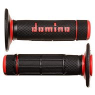 Domino grips A020 offroad length 118 mm, black-red - Motorbike Grips