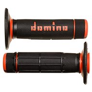 Domino grips A020 offroad length 118 mm, black-orange - Motorbike Grips