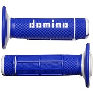 Domino grips A020 offroad length 118 mm, blue-white - Motorbike Grips