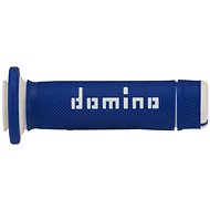 Domino grips A180 ATV length 118 + 122 mm, blue-white - Motorbike Grips