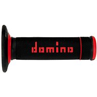 Domino grips A190 offroad length 123 + 120 mm, black-red - Motorbike Grips